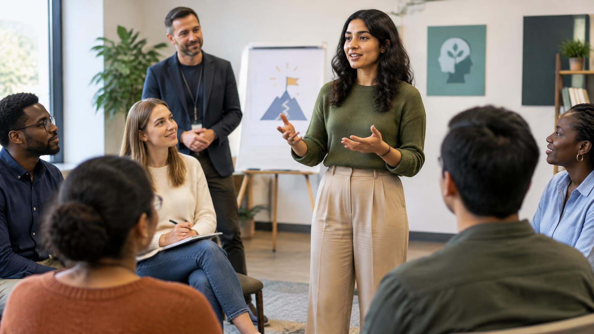 diverse group in workshop