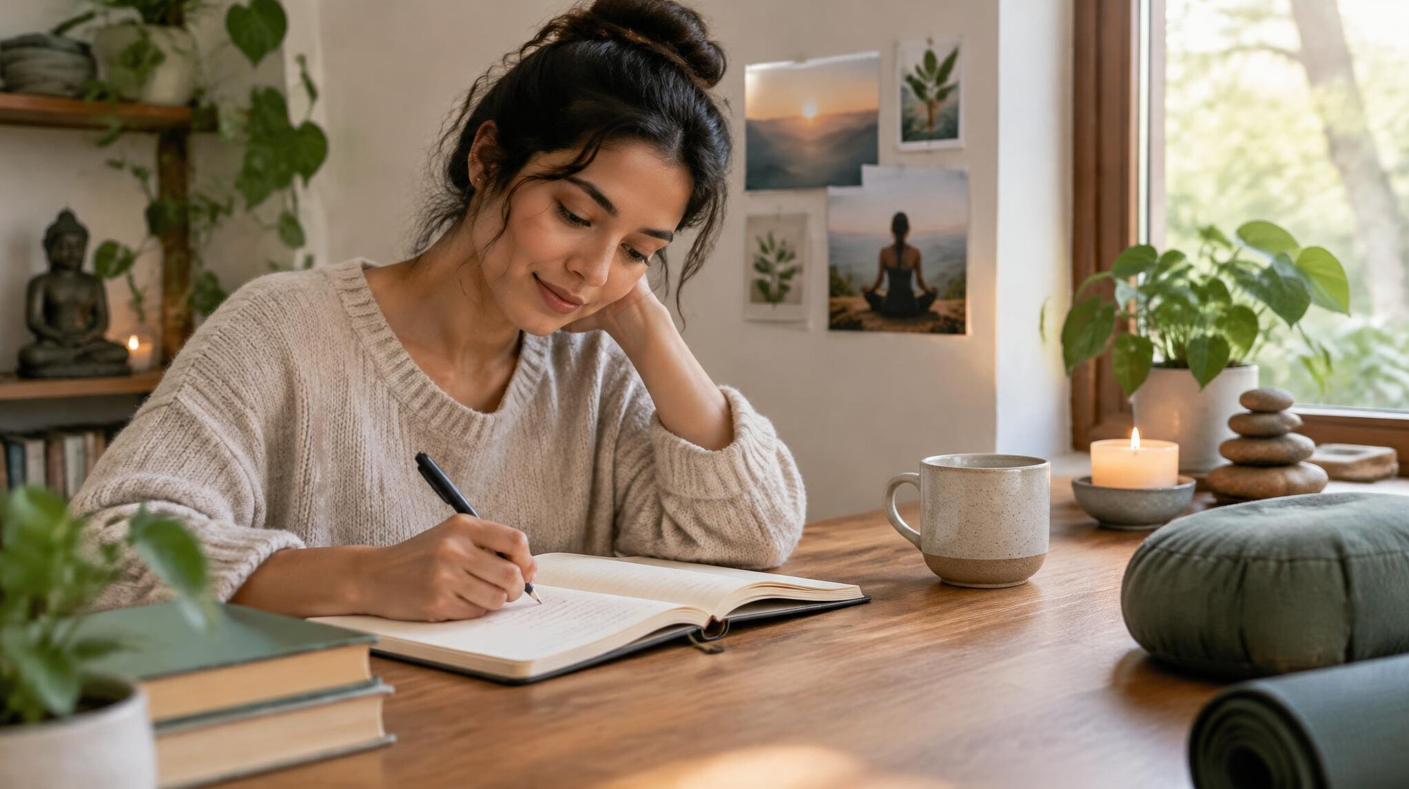 person journaling personal growth